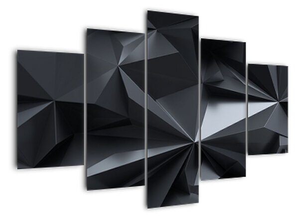 Černobílý obraz - abstrakce (150x105cm)