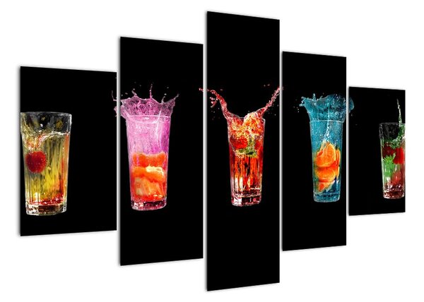 Obraz do kuchyně - letní drinky (150x105cm)
