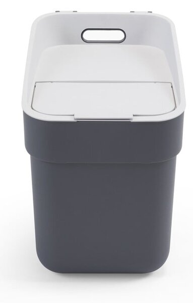 Tmavě šedý odpadkový koš na tříděný odpad z recyklovaného plastu 20 l Ready To Collect – Curver