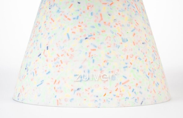 Bílý terazzo konferenční stolek ZUIVER VICTORIA 50 cm