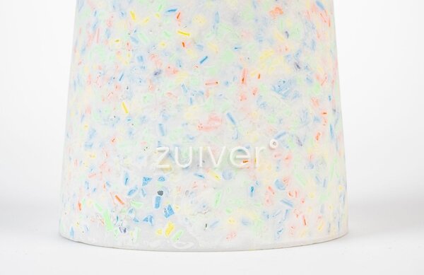 Bílý terazzo odkládací stolek ZUIVER VICTORIA 30 cm