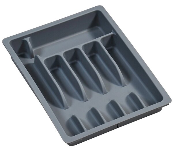 Plastový kuchyňský organizér Loft Grey, 50x38 cm