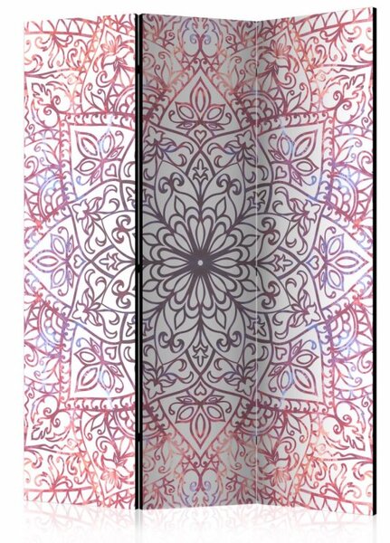Paraván mandala v odstínech růžové Velikost (šířka x výška): 135x172 cm
