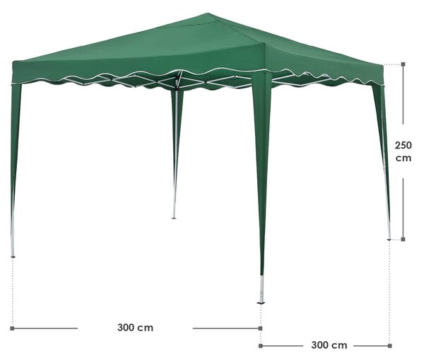 Juskys Zahradní stan Vivara 3x3m - zelená