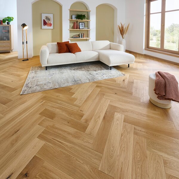 PARKETY VE VZORU RYBÍ KOSTI (m²) dub Ambiente - Dřevěné podlahy