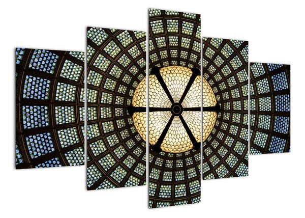 Moderní obraz - detail vitráže (150x105cm)