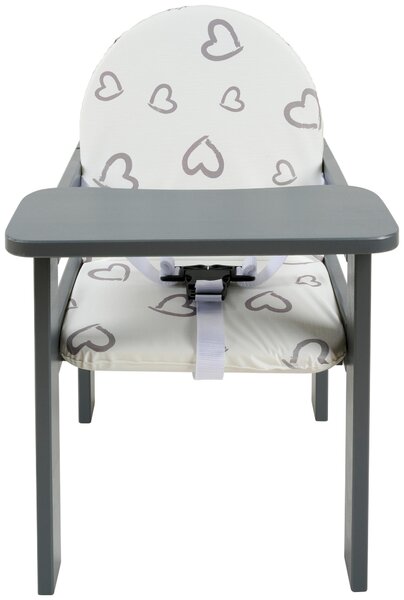 KOMBINOVANÁ VYSOKÁ ŽIDLE, buk, šedá My Baby Lou - Jídelní židličky