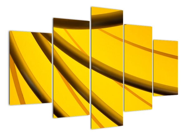 Žlutá abstrakce (150x105cm)