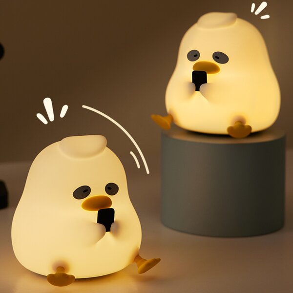 Dětská noční lampa DUCK bílá