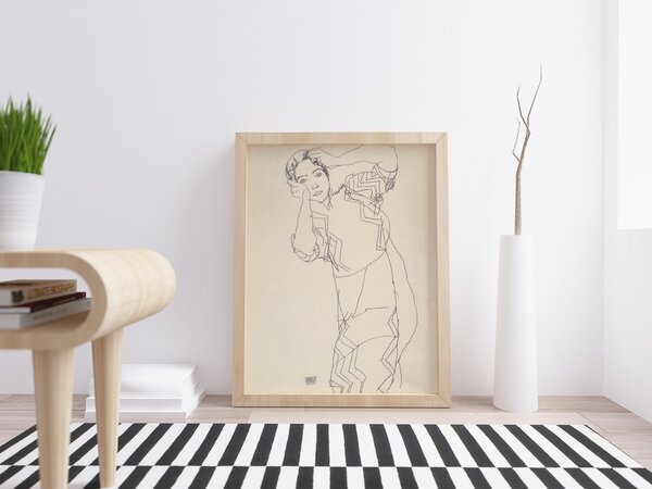 Jen tak z lásky Plakát Egon Schiele - Friederike Maria Rozměr plakátu: A4 (21 x 29,7 cm)
