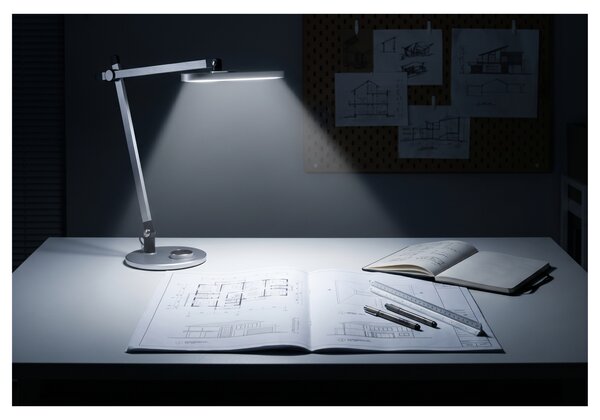 Stolní lampa MONIKA stříbrná