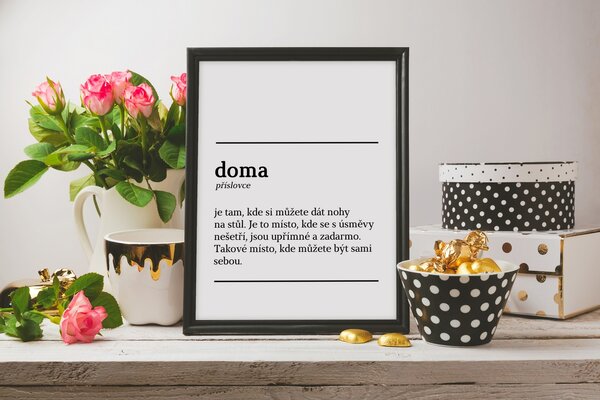 Jen tak z lásky Plakát Doma Rozměr plakátu: 30 x 40 cm