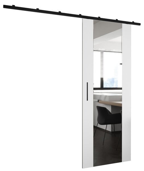 Posuvné dveře se zrcadlem PERDITA 2 - 70 cm, bílé