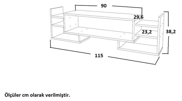 TV stolek/skříňka Saloma (bílá)