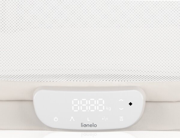 Lionelo - Dětská postýlka s váhou CORAL White