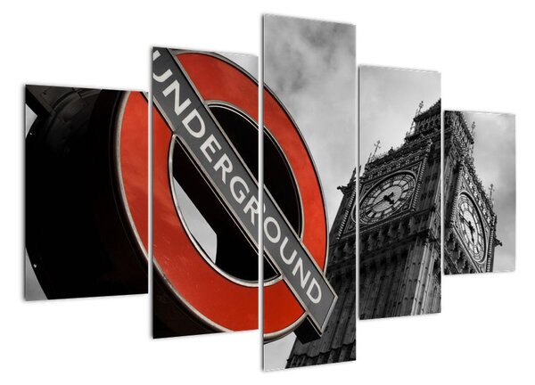 Londýnské metro - obraz (150x105cm)