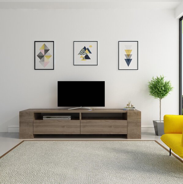 TV stolek/skříňka Sisuko (ořech). Akce -25%
