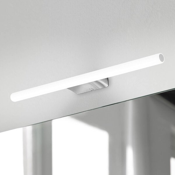 Ebir LED osvětlení zrcadla Irene, kulaté, šířka 50 cm, Chrom / stříbro, Koupelna, Plast, Moderní