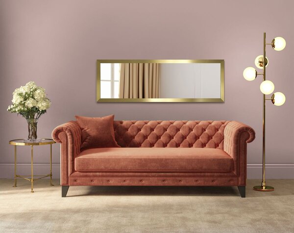 Styler Cannes zrcadlo 47x127 cm obdélníkový zlatá LU-12275