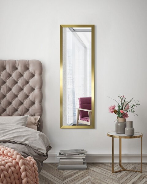 Styler Cannes zrcadlo 47x127 cm obdélníkový zlatá LU-12275