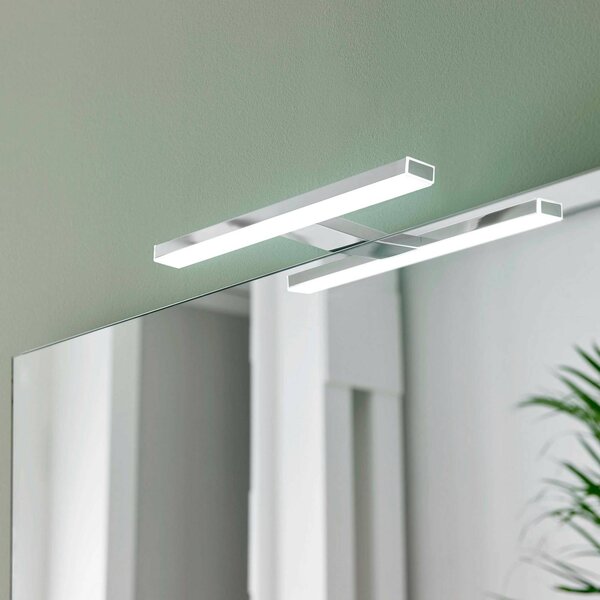 Ebir Zrcadlové světlo Esther 2 LED, chrom, 28 cm, Chrom / stříbro, Koupelna, Plast, Moderní