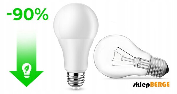 LED žárovka - E27 - A80 - 20W - 1800Lm - teplá bílá BERGE