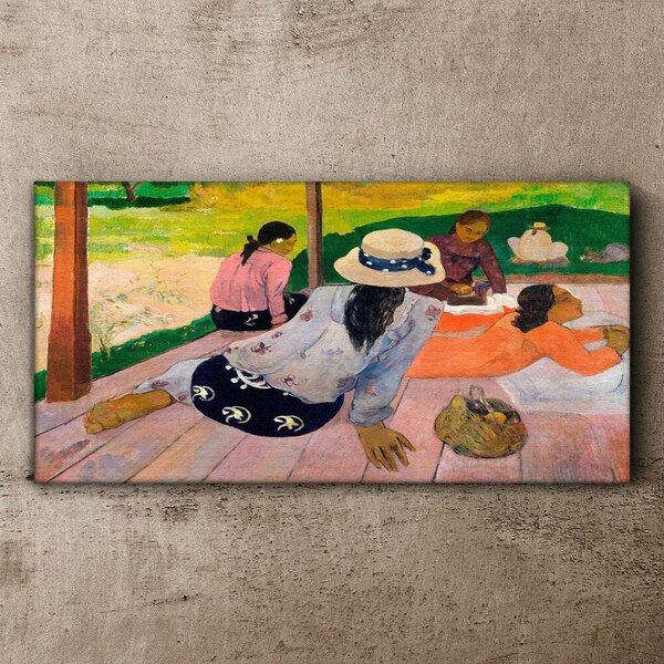 Obraz na plátně Obraz na plátně Siesta tahiti paul gauguin