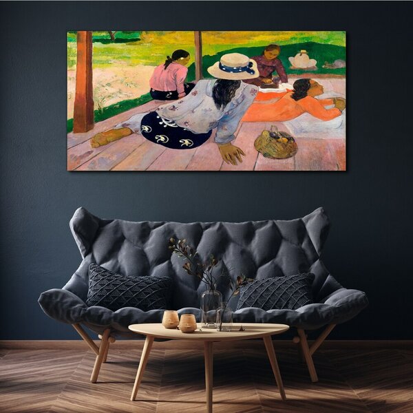 Obraz na plátně Obraz na plátně Siesta tahiti paul gauguin