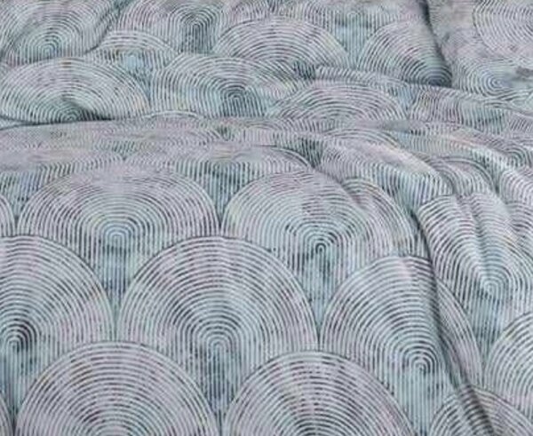 Povlečení bavlněné Fancy modrá 200x140cm+90x70cm TiaHome