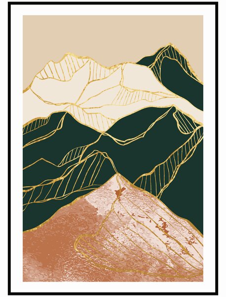 Plakát Zlaté pohoří I Rozměr plakátu: 30 x 40 cm