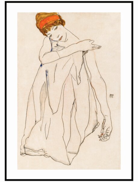 Plakát Egon Schiele - Tanečnice Rozměr plakátu: A4 (21 x 29,7 cm)