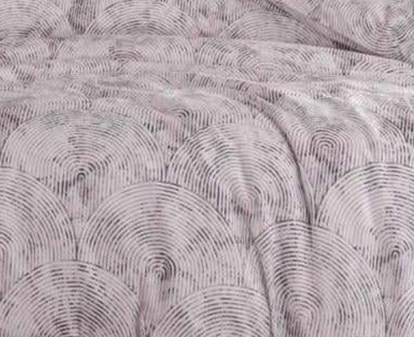 Povlečení bavlněné Fancy šedá 200x140cm+90x70cm TiaHome