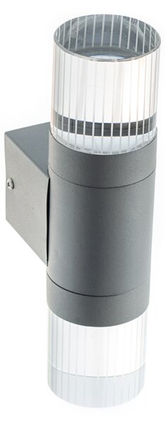 ACA DECOR CLETO Venkovní nástěnné LED svítidlo 4W/230V/3000K/180Lm/120°/IP44, šedé