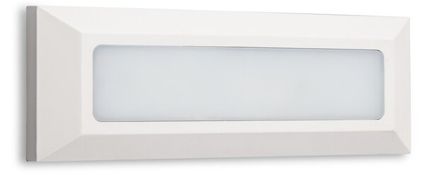 ACA DECOR Venkovní nástěnné LED svítidlo SLIM White 3W/230V/3000K/200Lm/110°/IP65/obdelníkové bílé