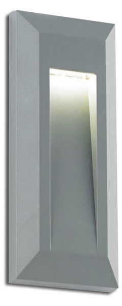 ACA DECOR Venkovní nástěnné LED svítidlo SLIM Grey 0,7W/230V/3000K/60Lm/65°/IP65/šedá