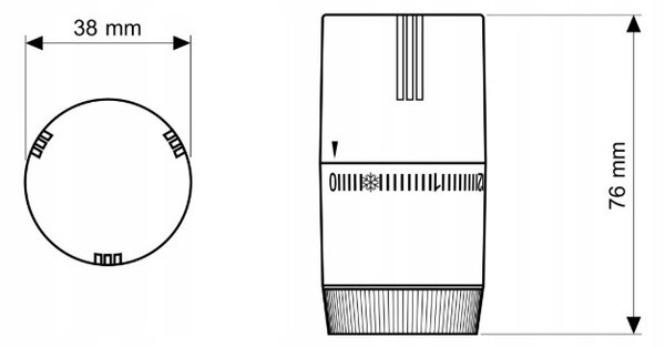 Gamma GŁOWICA TERMOSTATYCZNA ONE CHROM