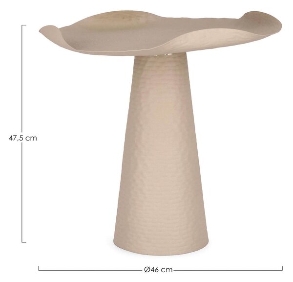 Konferenční stolek Lali ⌀46 cm béžový