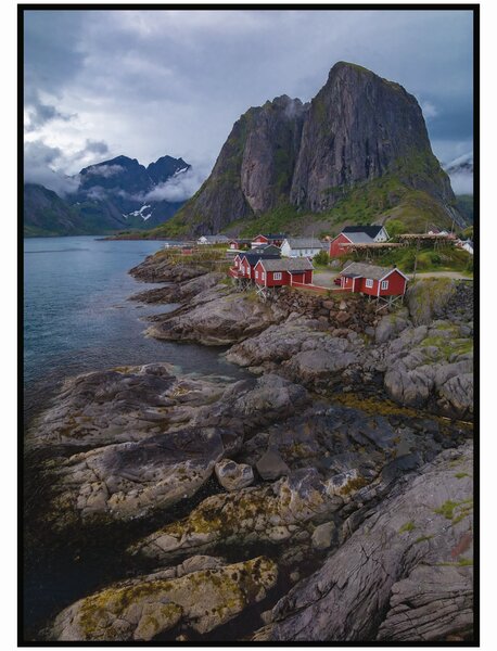 Plakát Norská vesnička Rozměr plakátu: 40 x 50 cm