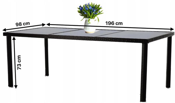 Garden Line Sada zahradního nábytku DARIN hnědá