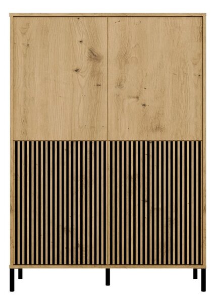 TP Living Vitrína KAMARO 4DK 103,5 cm dub artisan