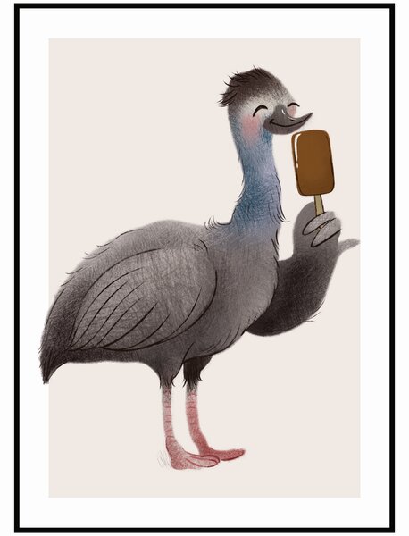 Plakát Emu Rozměr plakátu: 30 x 40 cm