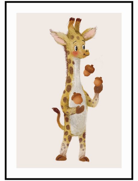 Plakát Žirafa Rozměr plakátu: 40 x 50 cm