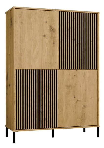 TP Living Vitrína KAMARO 4DK 103,5 cm dub artisan