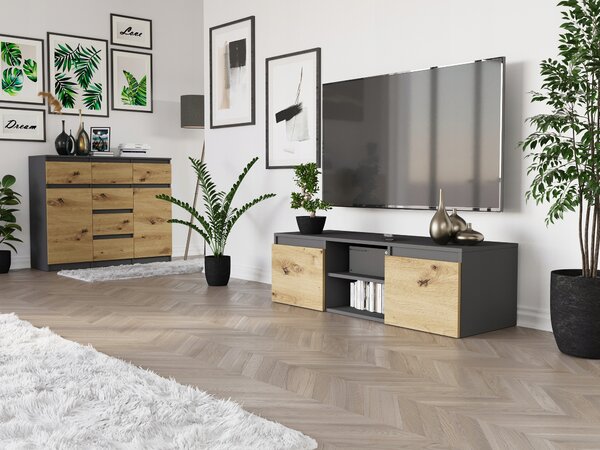 Stojící TV skříňka Framire 120 cm x 36 cm x 40 cm