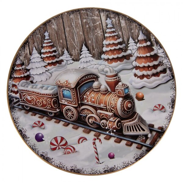 Bílý plastový stojan na dort – 29x10 cm