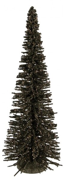 Zelená dřevěná vánoční dekorace stromeček – 20x50 cm