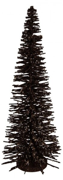 Hnědá dřevěná vánoční dekorace stromeček – 20x50 cm_1