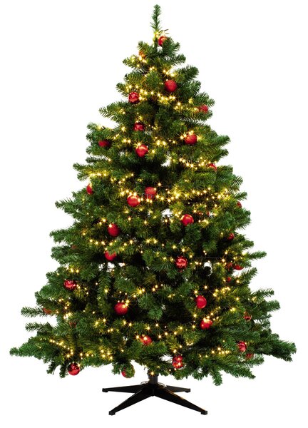 LED světelný řetěz CRANBERRY BALLS 7,4 m, červený