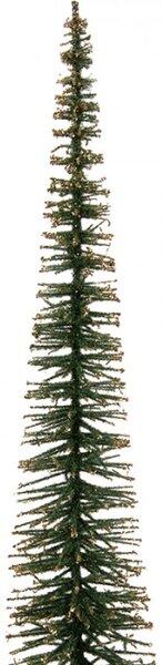 Zelená dřevěná vánoční dekorace stromeček – 8x40 cm