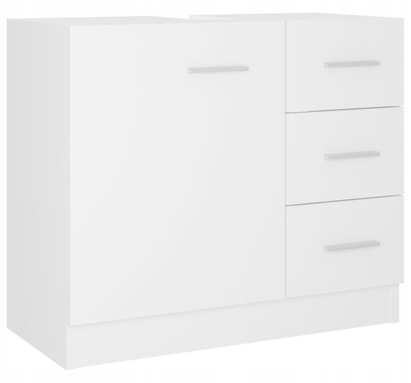 Skříňka pod umyvadlo TPS 63x30x54 cm, dřevěný materiál, bílá